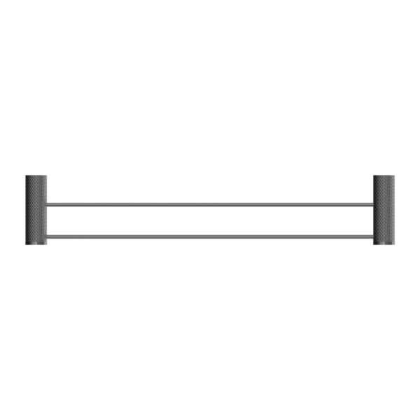 Nero Opal Double Towel Rail 600mm