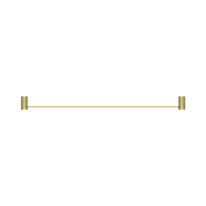 Opal Single Towel Rail 800mm Brushed Gold