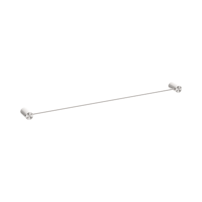 Opal Single Towel Rail 800mm Brushed Nickel