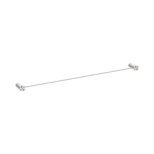 Opal Single Towel Rail 800mm Brushed Nickel