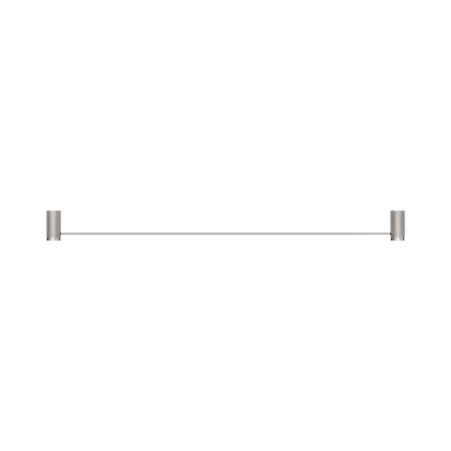 Opal Single Towel Rail 800mm Brushed Nickel