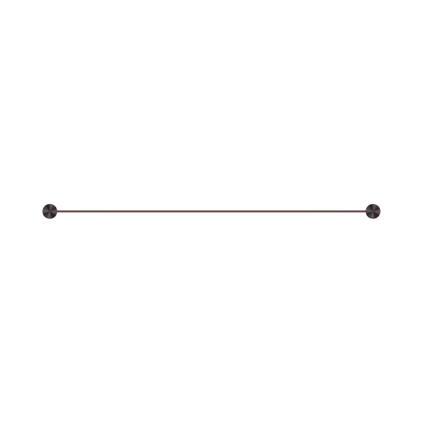 Opal Single Towel Rail 800mm Brushed Bronze