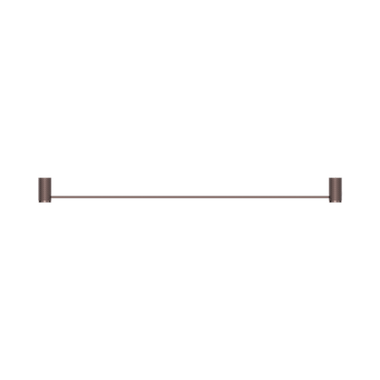 Opal Single Towel Rail 800mm Brushed Bronze