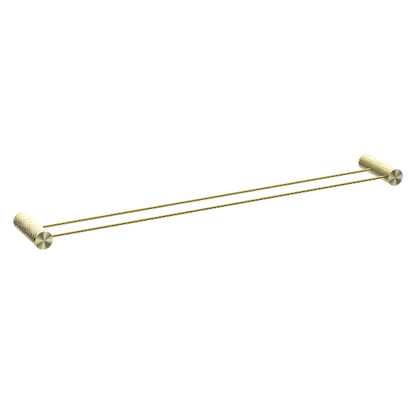 Nero Opal Double Towel Rail 800mm Brushed  NR2530dBG