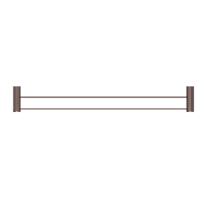 Nero Opal Double Towel Rail 800mm  NR2530dBZ
