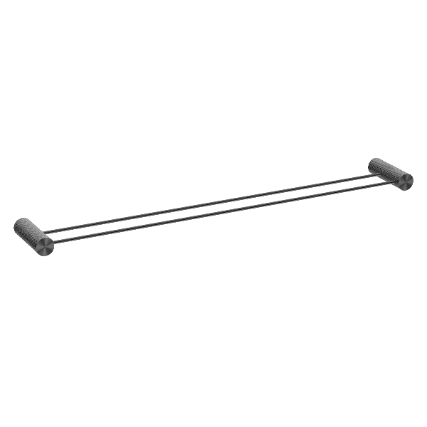 Nero Opal Double Towel Rail 800mm Graphite NR2530dGR