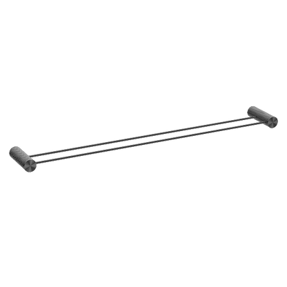 Nero Opal Double Towel Rail 800mm Graphite NR2530dGR