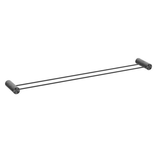 Nero Opal Double Towel Rail 800mm Graphite NR2530dGR