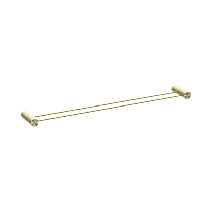 Opal Double Towel Rail 800mm Brushed Gold