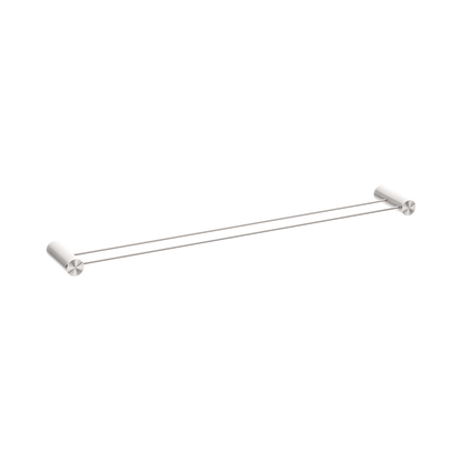 Opal Double Towel Rail 800mm Brushed Nickel