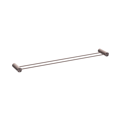Opal Double Towel Rail 800mm Brushed Bronze