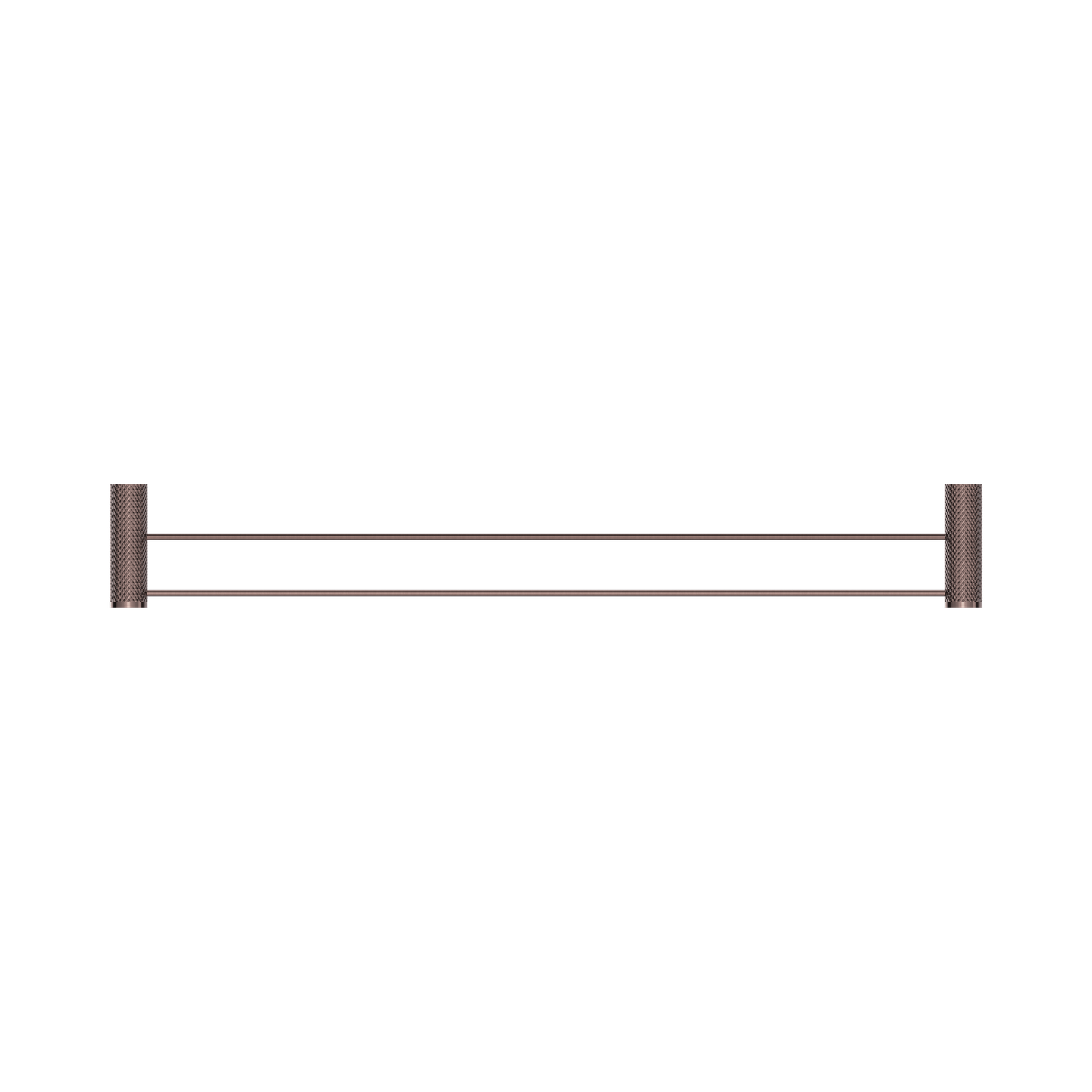 Opal Double Towel Rail 800mm Brushed Bronze