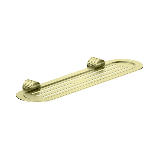 Opal Metal Shower Shelf Brushed Gold