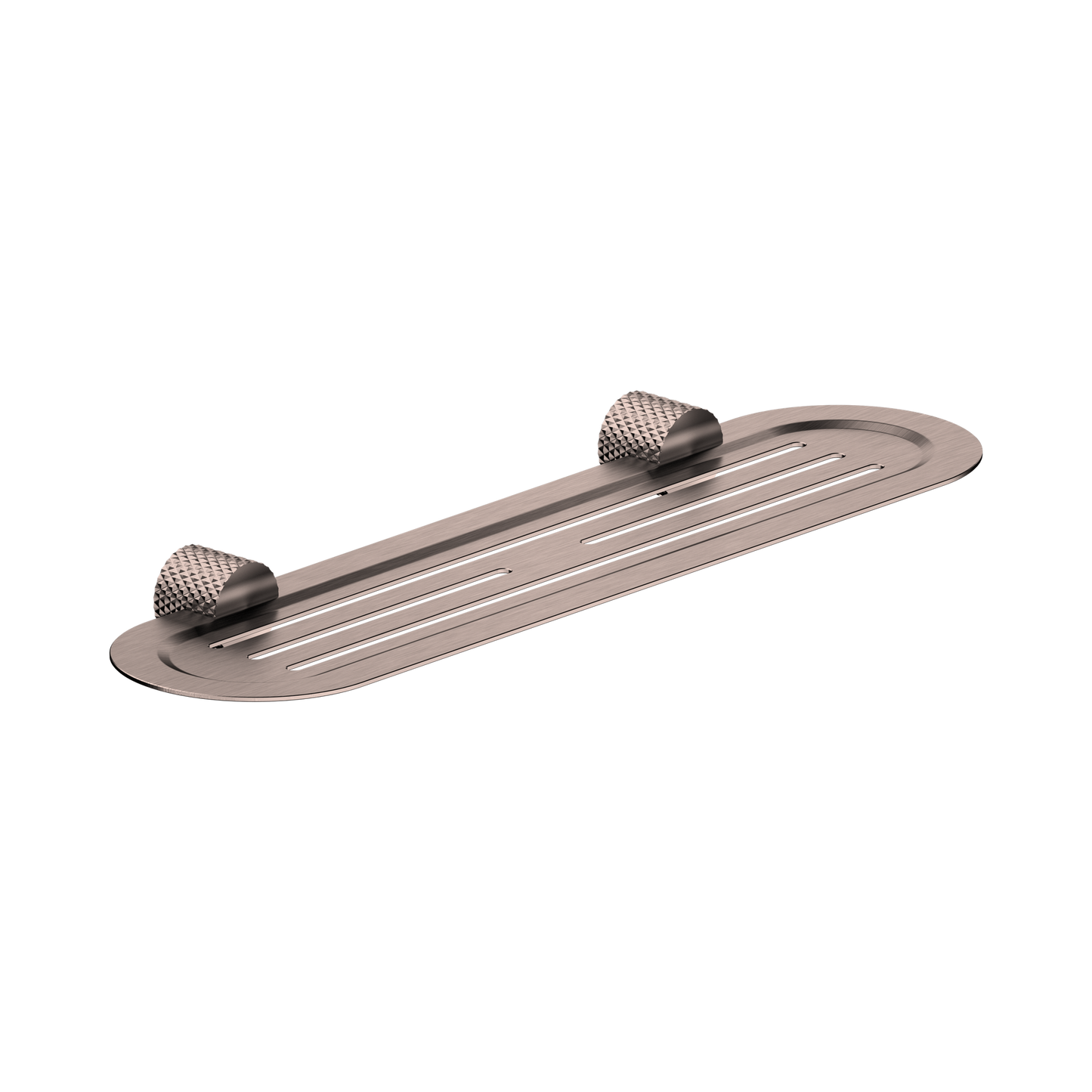 Opal Metal Shower Shelf Brushed Bronze