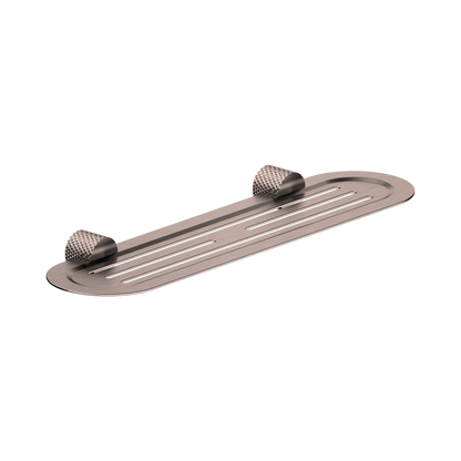 Opal Metal Shower Shelf Brushed Bronze