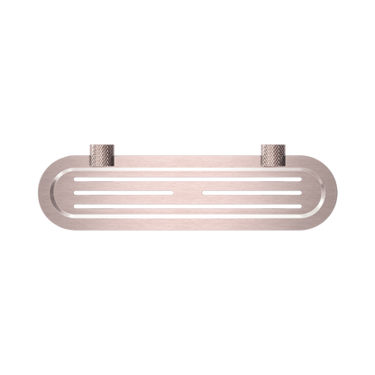Opal Metal Shower Shelf Brushed Bronze
