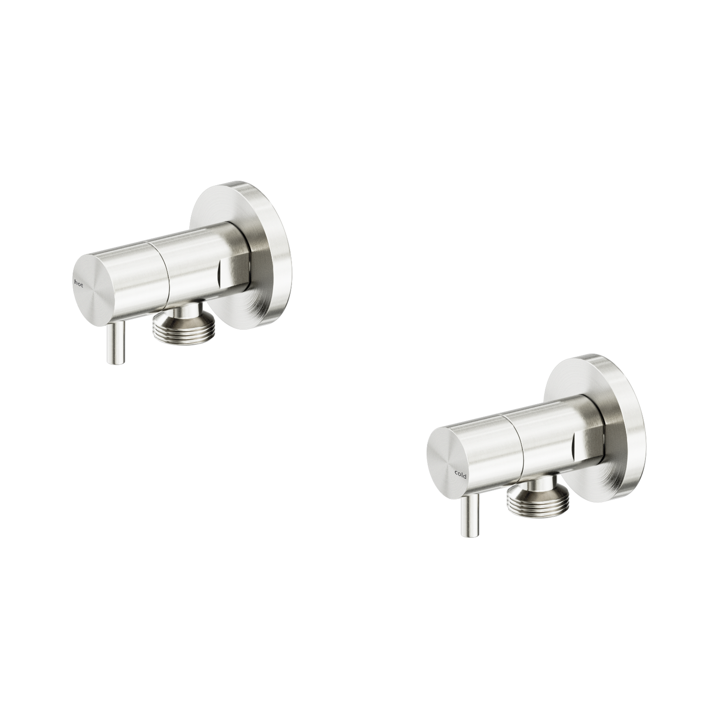 Washing Machine Tap Set Brushed Nickel