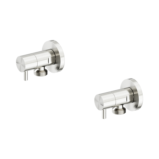 Washing Machine Tap Set Brushed Nickel