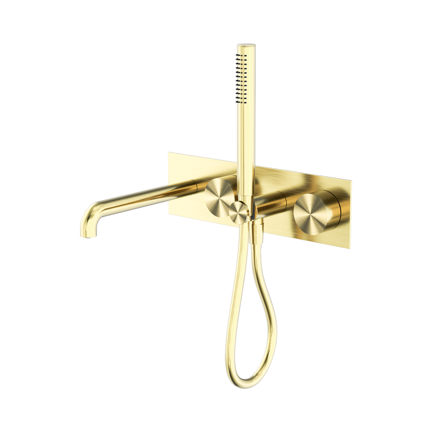 Kara Progressive Shower System With Spout 230mm Brushed Gold