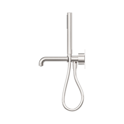 Kara Progressive Shower System With Spout 230mm Brushed Nickel
