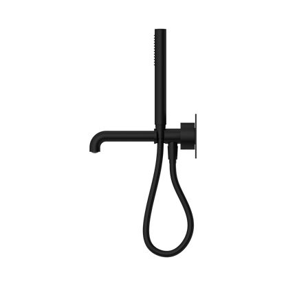 Kara Progressive Shower System With Spout 230mm Matte Black