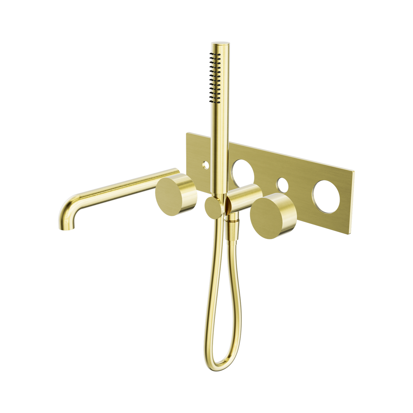 Kara Progressive Shower System With Spout 230mm Trim Kits Only Brushed Gold