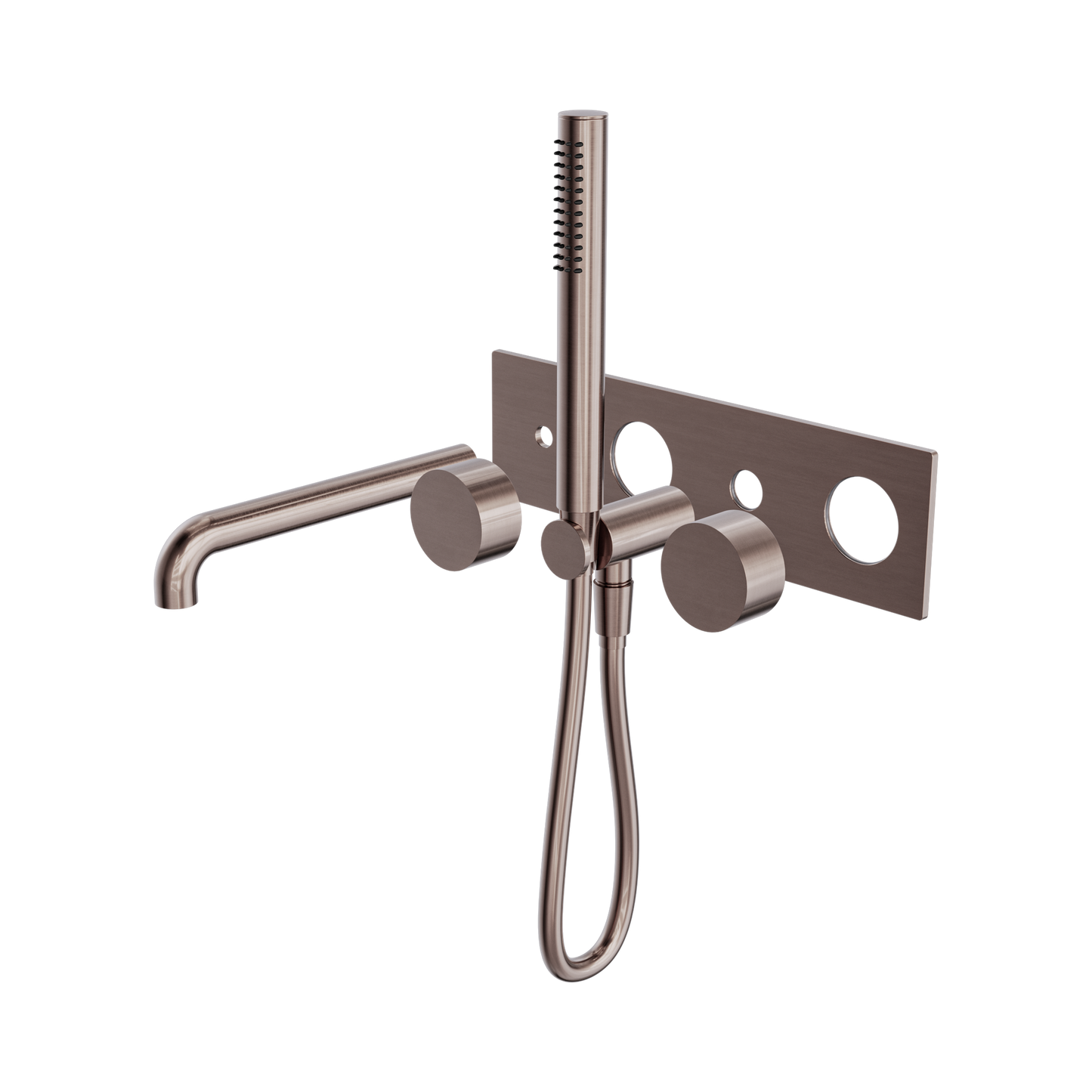 Kara Progressive Shower System With Spout 230mm Trim Kits Only Brushed Bronze