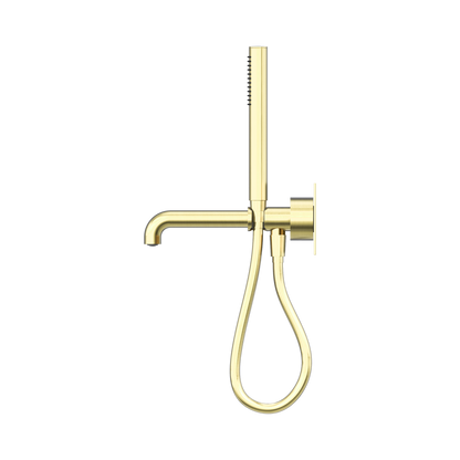 Kara Progressive Shower System With Spout 250mm Brushed Gold