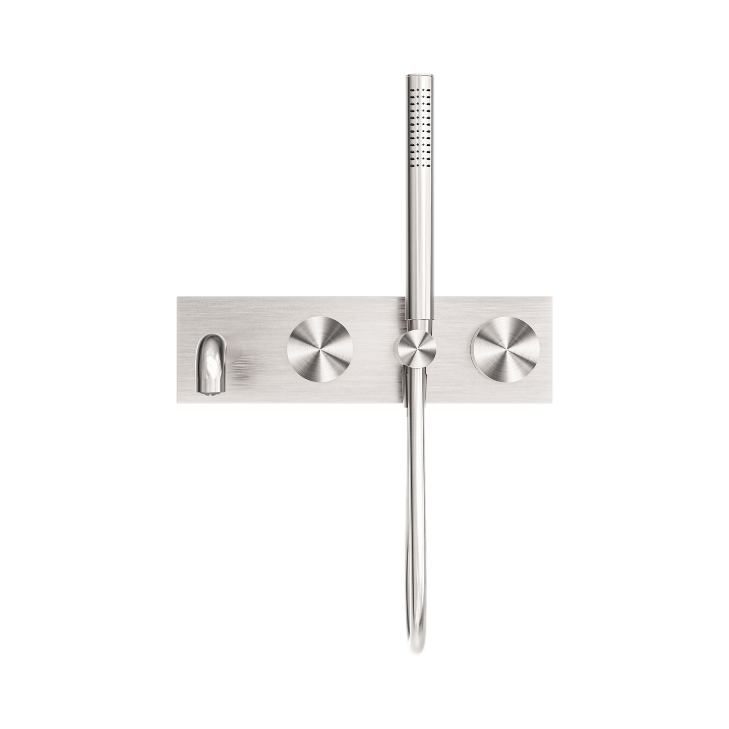 Kara Progressive Shower System With Spout 250mm Brushed Nickel