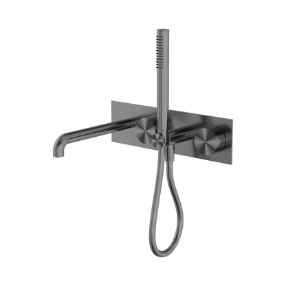 Kara Progressive Shower System With Spout 250mm Gun Metal