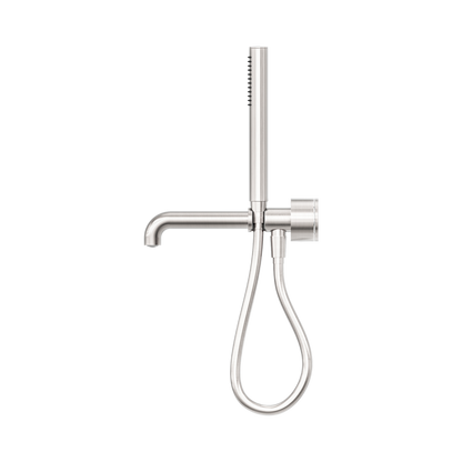 Kara Progressive Shower System Separate Plate With Spout 230mm Brushed Nickel
