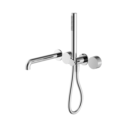 Kara Progressive Shower System Separate Plate With Spout 230mm Chrome