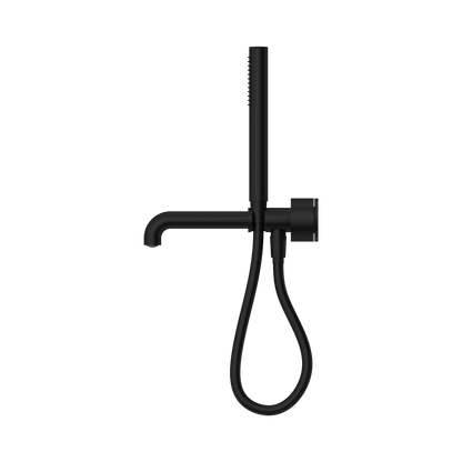 Kara Progressive Shower System Separate Plate With Spout 230mm Matte Black