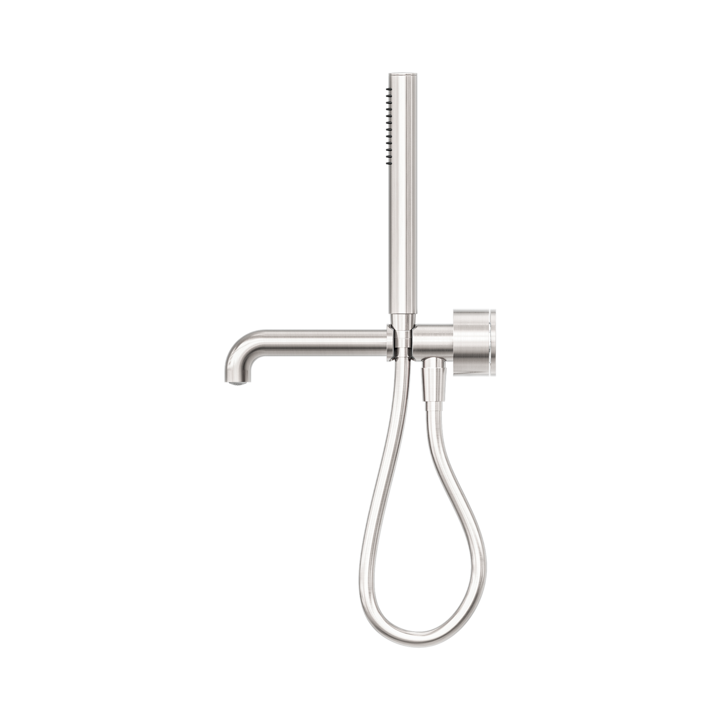 Kara Progressive Shower System Separate Plate With Spout 250mm Brushed Nickel