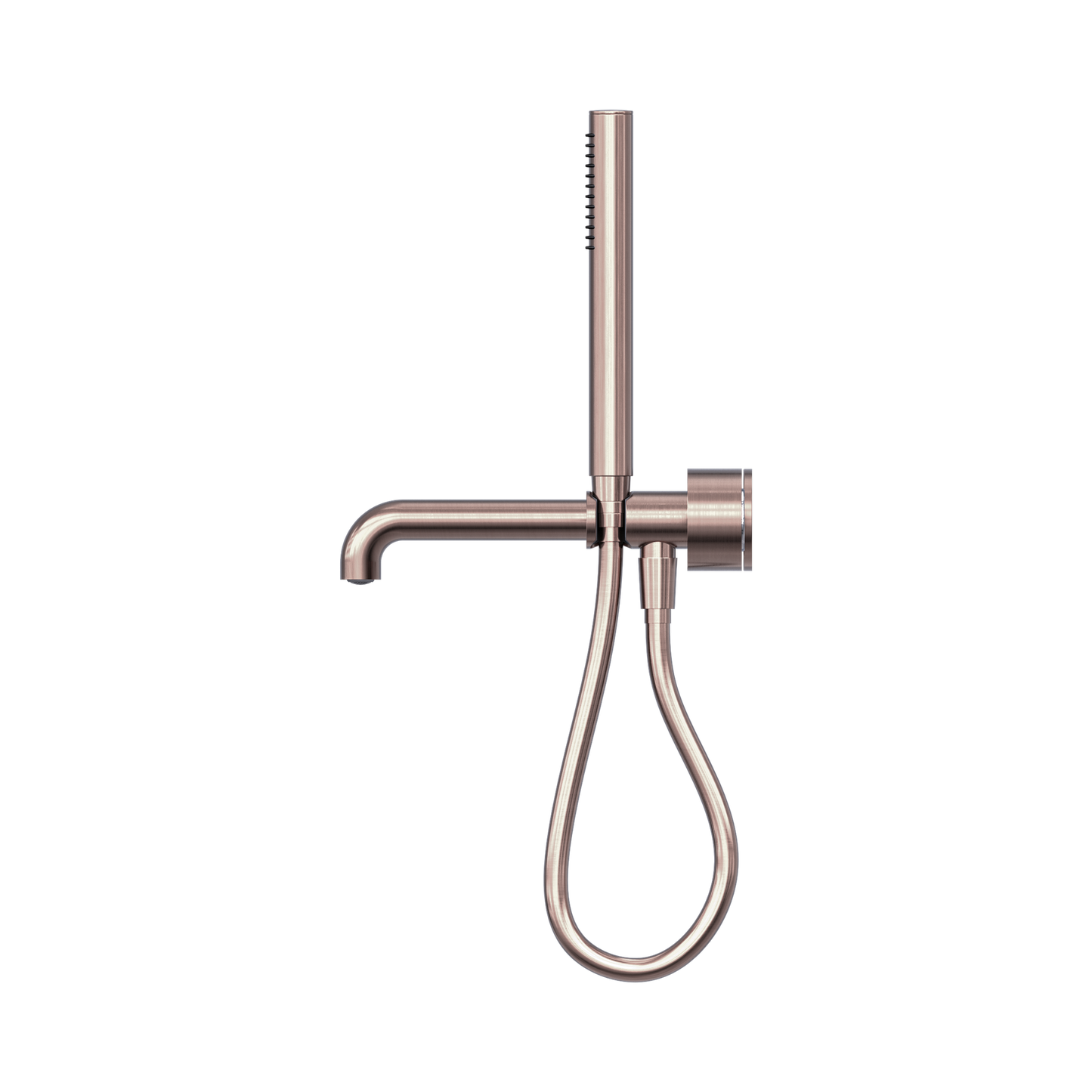 Kara Progressive Shower System Separate Plate With Spout 250mm Brushed Bronze