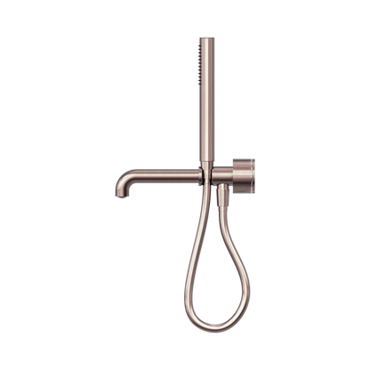 Kara Progressive Shower System Separate Plate With Spout 250mm Brushed Bronze
