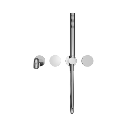 Kara Progressive Shower System Separate Plate With Spout 250mm Chrome