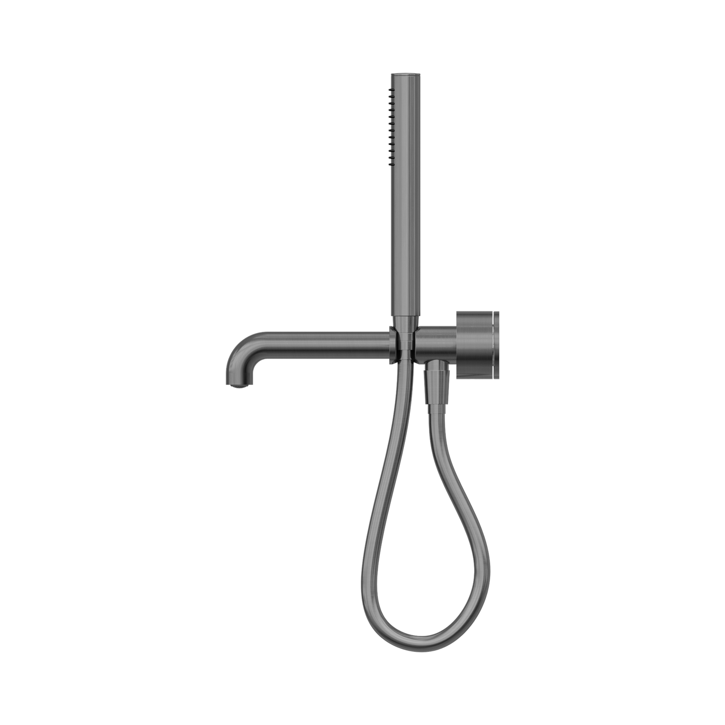 Kara Progressive Shower System Separate Plate With Spout 250mm Gun Metal