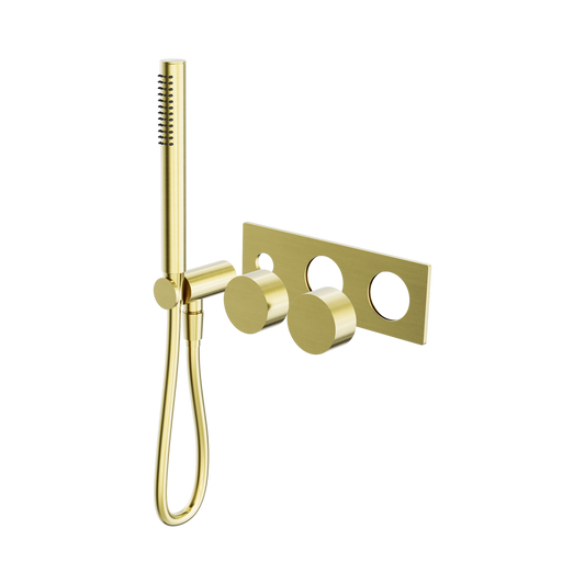 Kara Progressive Shower System Trim Kits Only Brushed Gold