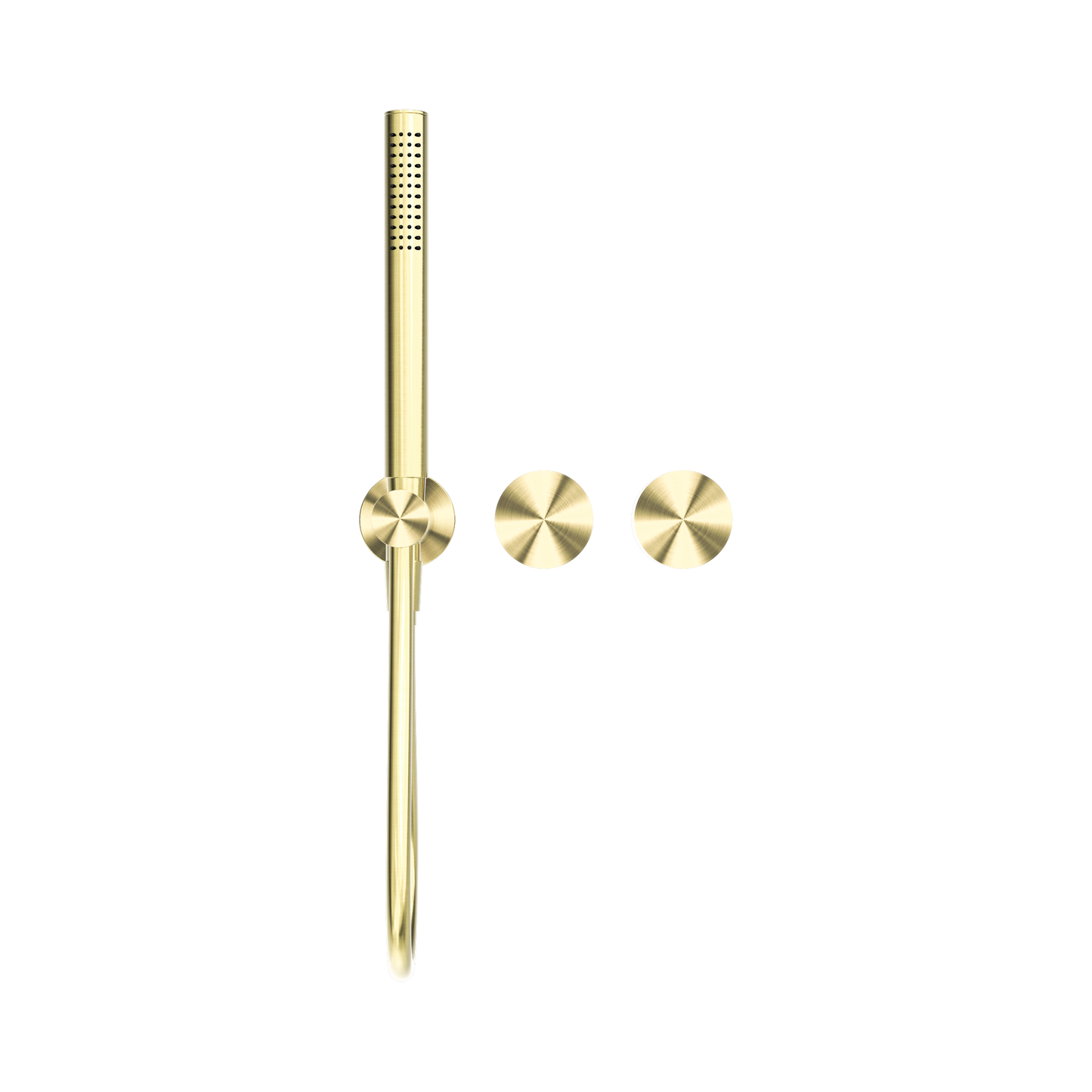 Kara Progressive Shower System Separate Plate Brushed Gold