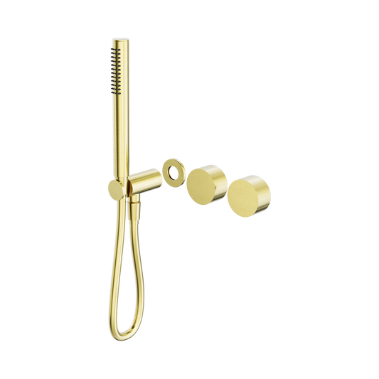Kara Progressive Shower System Separate Plate Trim Kits Only Brushed Gold
