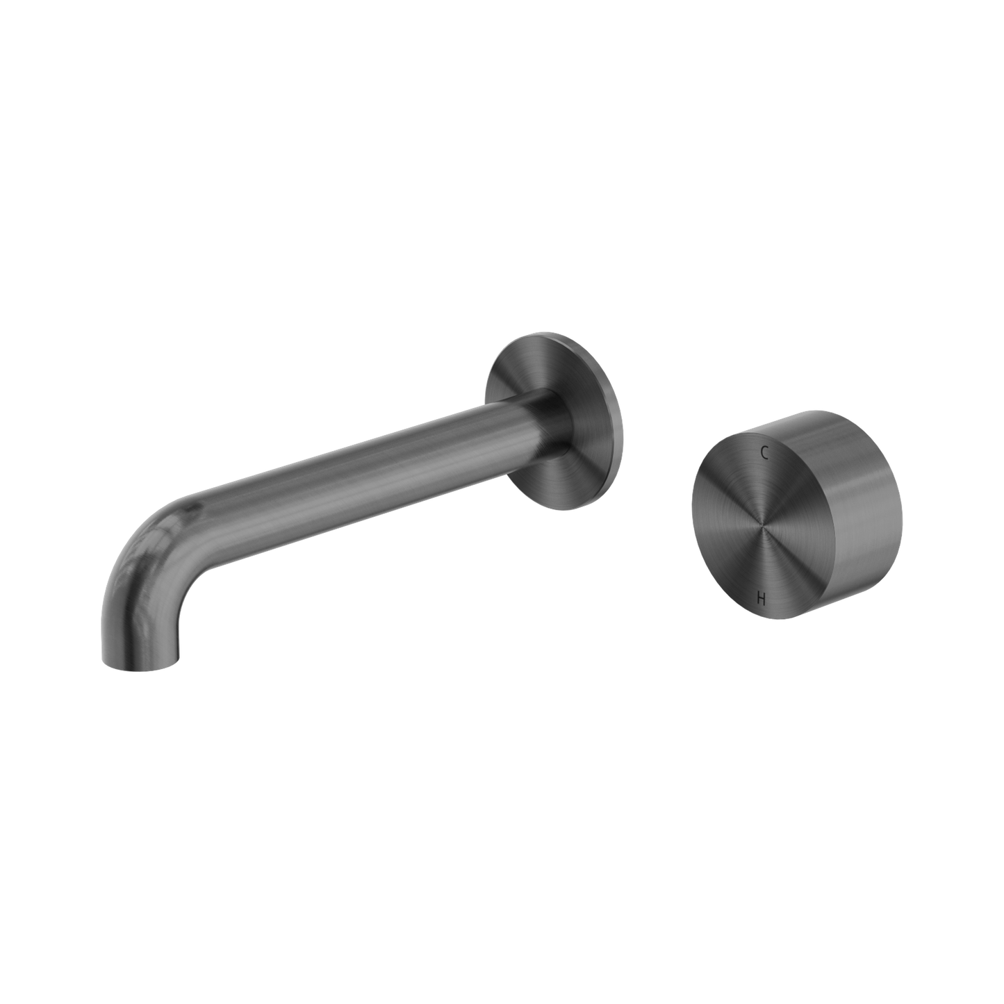 Kara Progressive Wall Basin/Bath Set 160mm Gun Metal