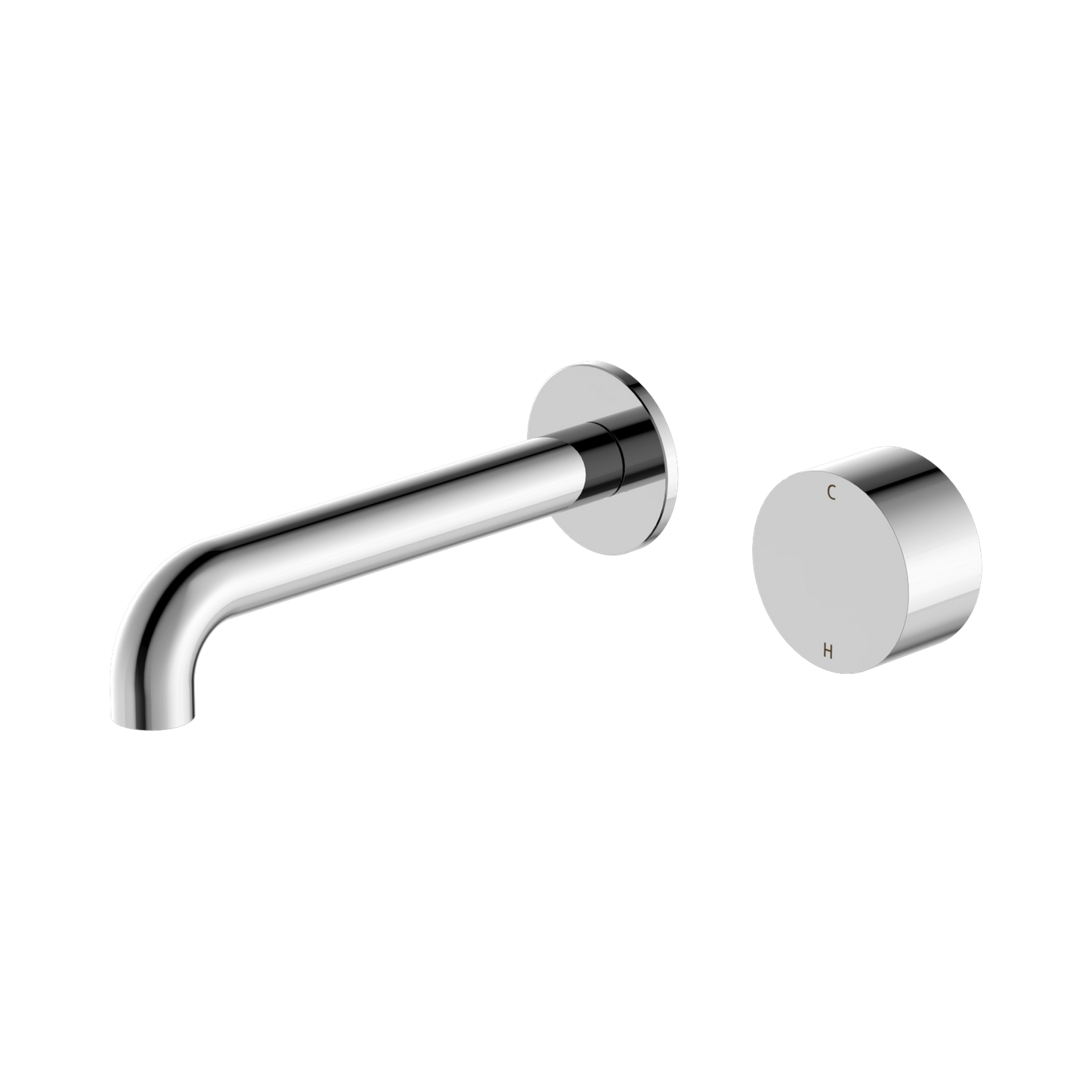 Kara Progressive Wall Basin/Bath Set 230mm Chrome