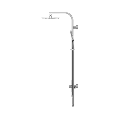 Astra Rain Round Twin Shower Single Hose Chrome