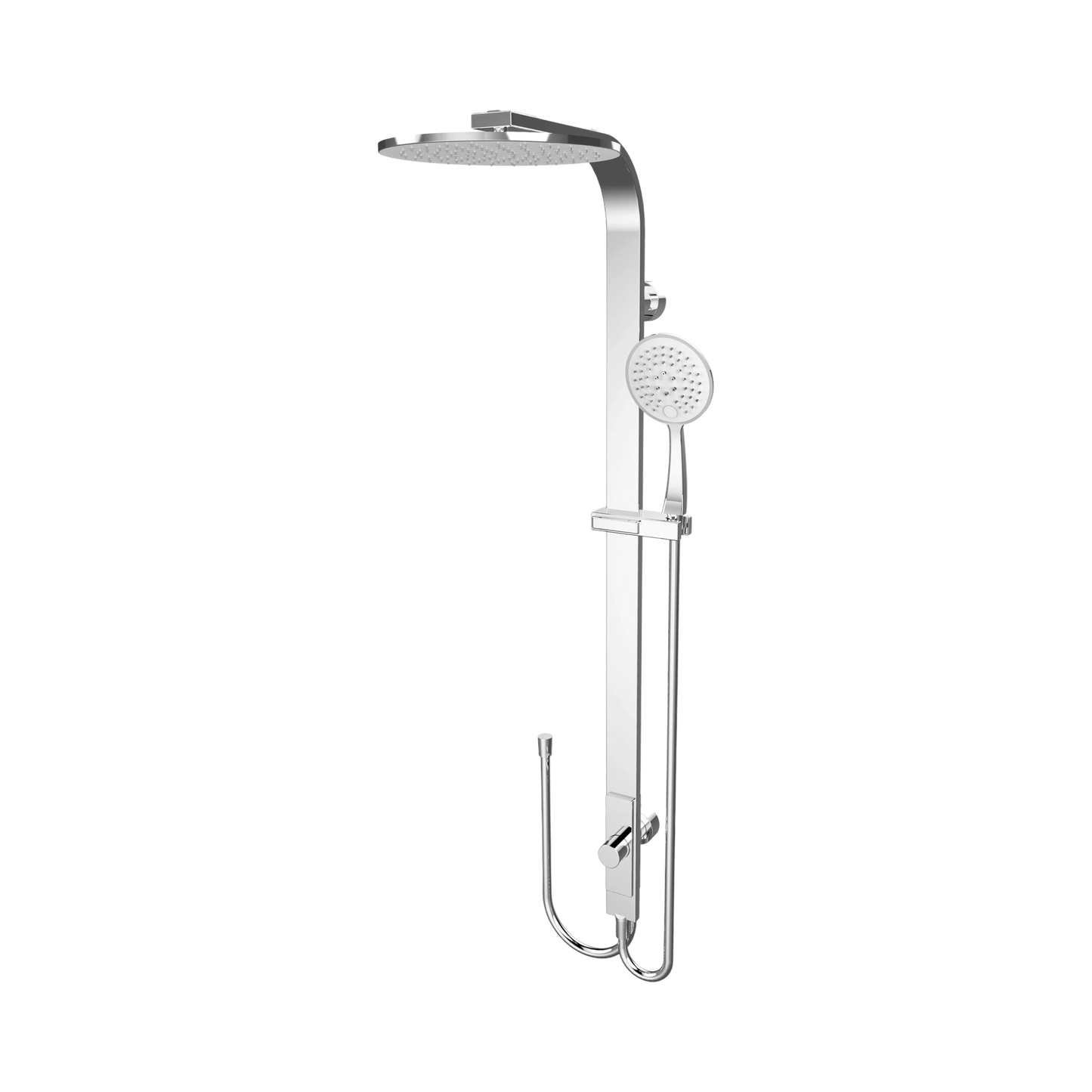 Astra Rain Round Twin Showerdouble Hose Chrome