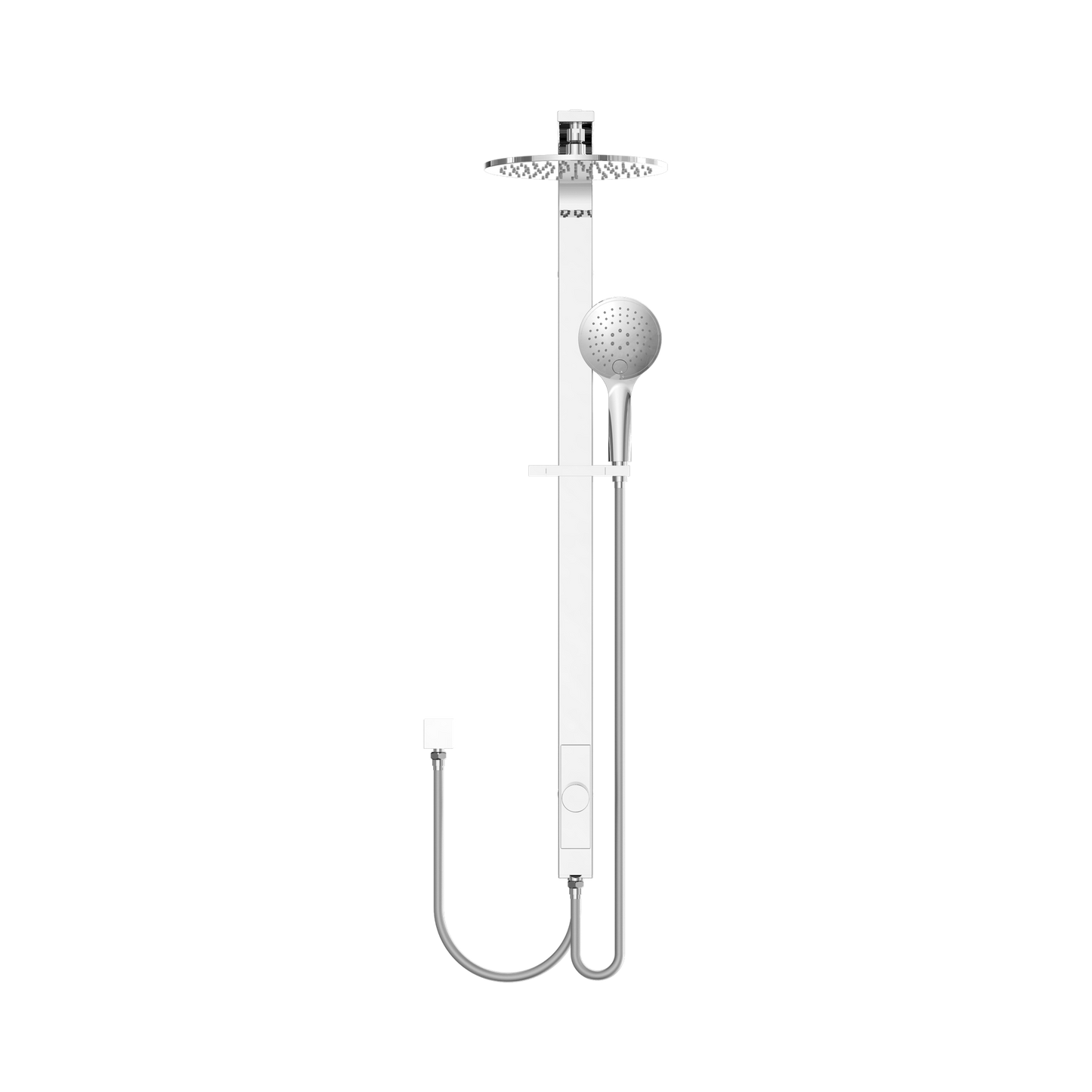 Astra Rain Round Twin Showerdouble Hose Chrome
