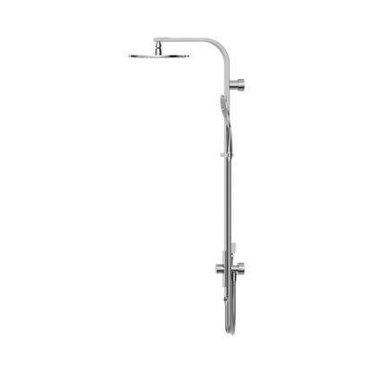 Astra Rain Round Twin Showerdouble Hose Chrome