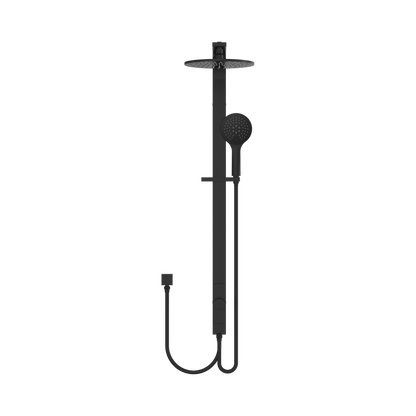 Astra Rain Round Twin Showerdouble Hose Matte Black