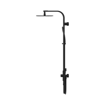 Astra Rain Round Twin Showerdouble Hose Matte Black