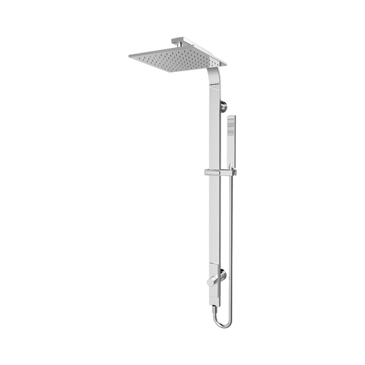 Astra Rain Square Twin Shower Single Hose Chrome